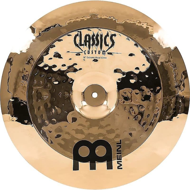 Platillo chino Meinl CC18EMCH-B Classics Custom Brilliant Extreme Metal de 18" con enlace de video